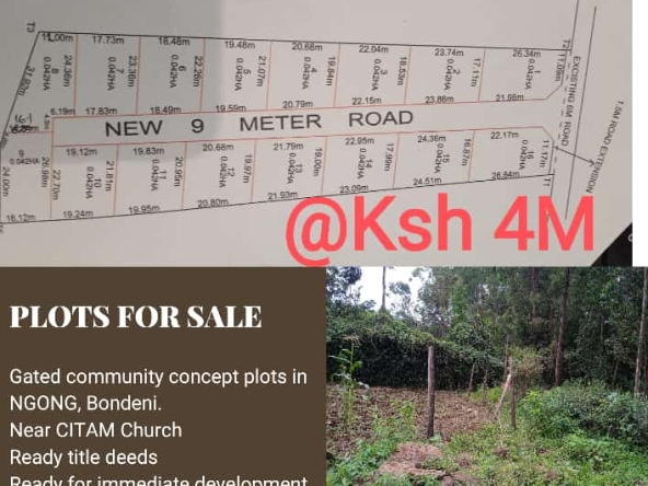 Plots For Sale in Ngong Bondeni